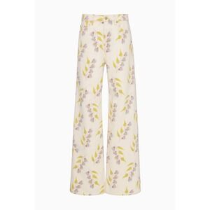 NWOT Ulla Johnson Limited Edition Willow Wide Leg Jean Infinite Flower sz24 $620